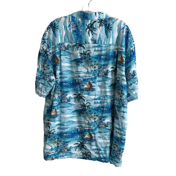 Kalaheo Men's Hawaiian Shirt Size XL Graphic Made in USA 100% Rayon Camp - Picture 2 of 9